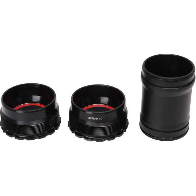 T47 Fiets Trapas 24mm Fiets Trapas met Keramische Lagers voor Fietsen black