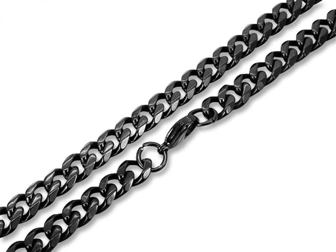 Amanto Ketting Barry - 316L Staal - Cuban Schakel - 9mm - 60cm