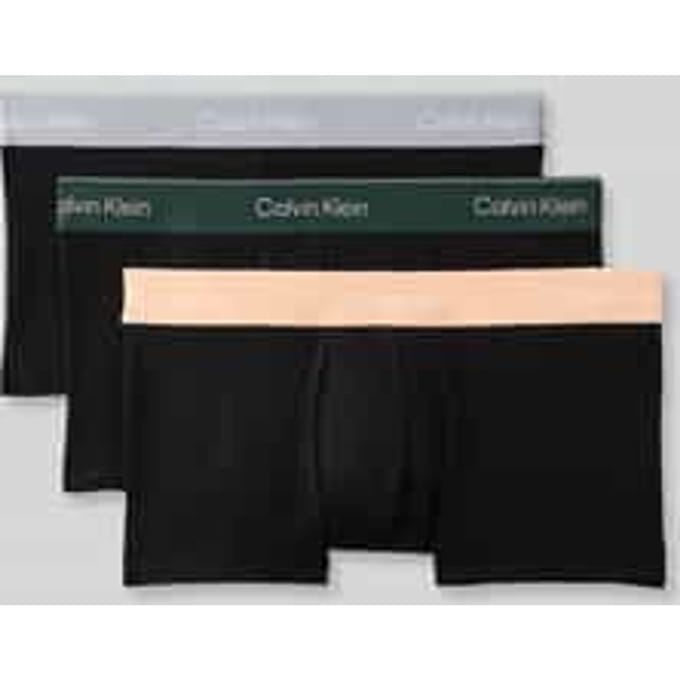 Low rise boxershort van katoenmix in set van 3