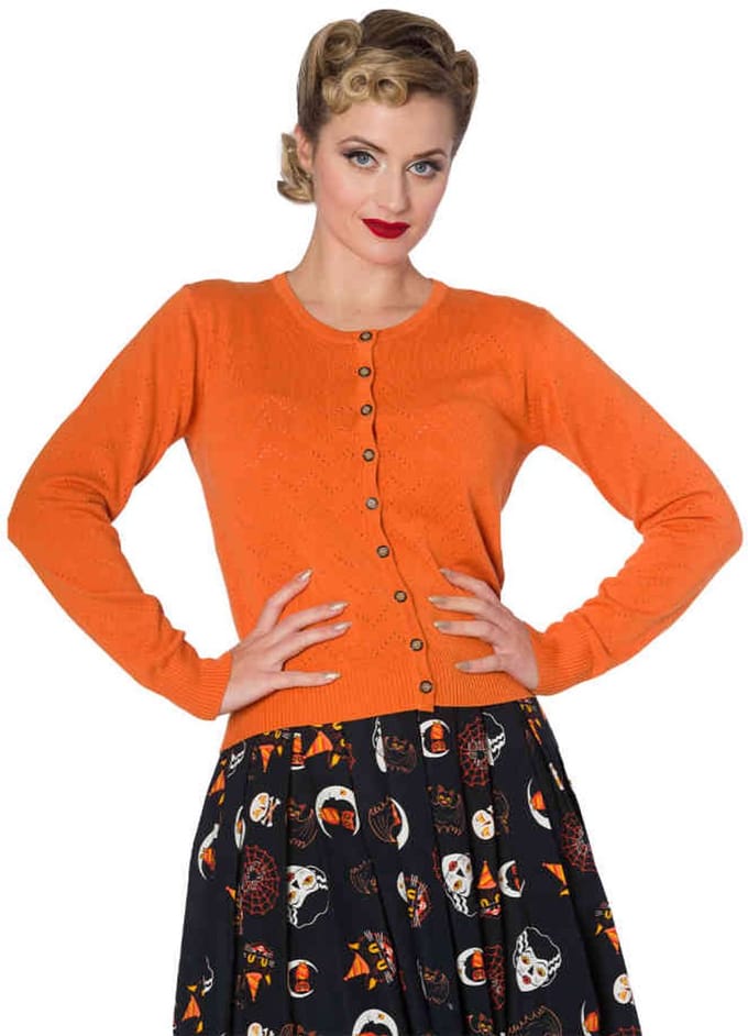 Dancing Days - PIONTELLE KNIT Cardigan - 4XL - Oranje