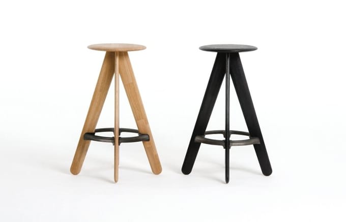Tom Dixon - Slab barkruk - natuurlijk - bruin