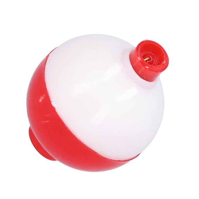 Visdobbers Balvormig ABS Ronde Boei Bobbers Visaas Accessoires Rood Wit 45mm 1.8in white