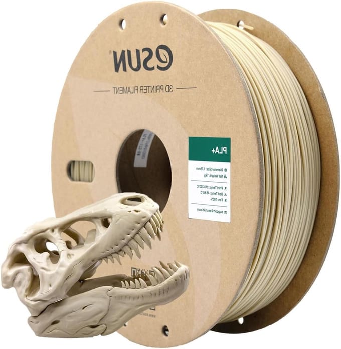PLA Plus 1.75mm Filament Maatnauwkeurigheid +/- 0.03mm 1kg Spoel (2.2 LBS) - 3D Printers Been Wit