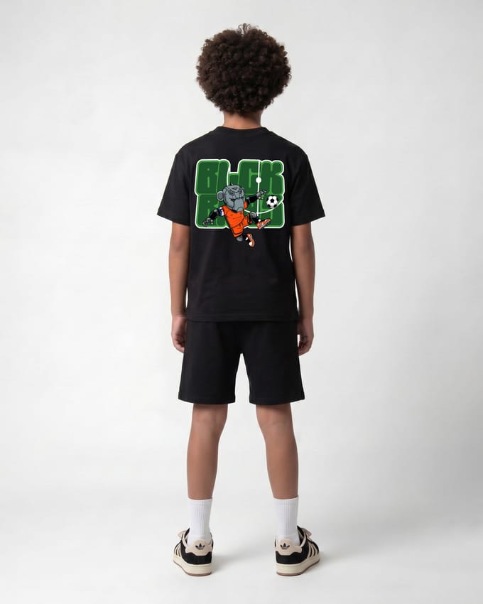 Black Bananas Kinderen World Cup Twin Set, Zwart