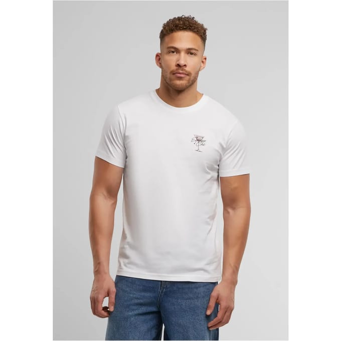 Mister Tee - The Espresso Chic Heren Tshirt - M - Wit