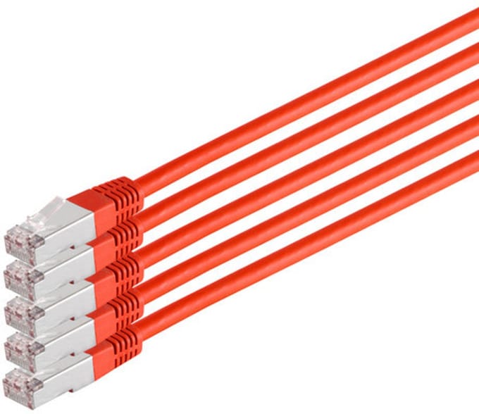 Patchkabel cat 6 S/FTP PIMF HF VE5 rot 0,25m