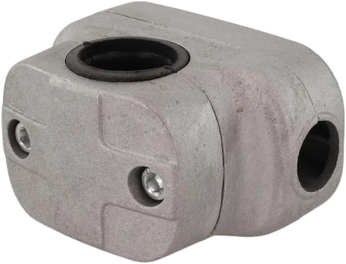 Handgreep Klem - Stuur Houder - Grasmaaier Onderdeel - Universele Pasvorm - 26/28 Mm - Grijs