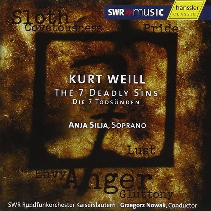 Anja Silja - Weill: Die Sieben Todsuenden (CD)