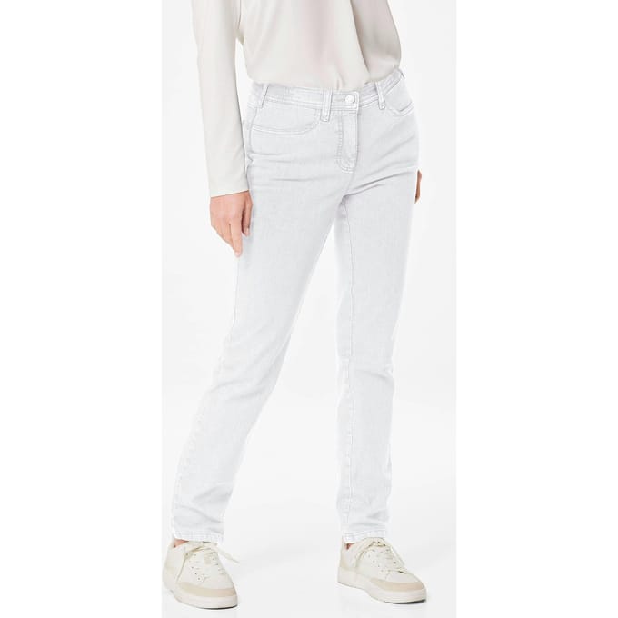 Smalle jeans LOUISA - wit - Gr. 25 van Goldner Fashion