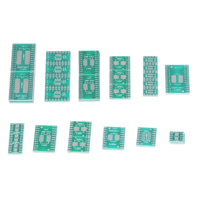 35 stuks Prototype Board PCB SMT naar DIP Adapterplaat Converter Industriële Besturingscomponenten