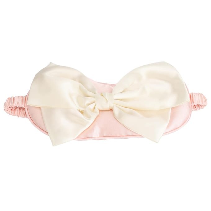Slaapmasker met Elastische Band Strikvorm Hoofdband Lichtblokkerend Zacht Oogmasker voor de Nacht beige