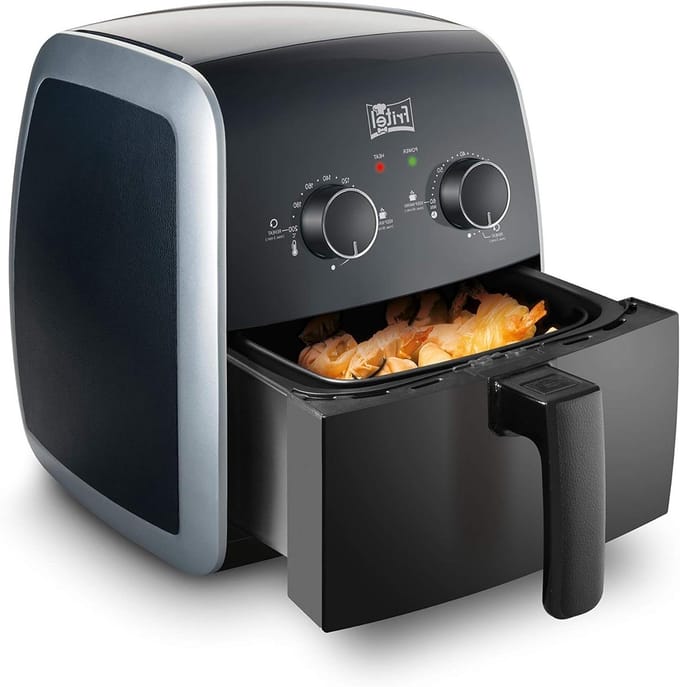 Heteluchtfriteuse - Snackmaker - Gezond bereiden - Instelbare temperatuur - 3.2 liter - Groen