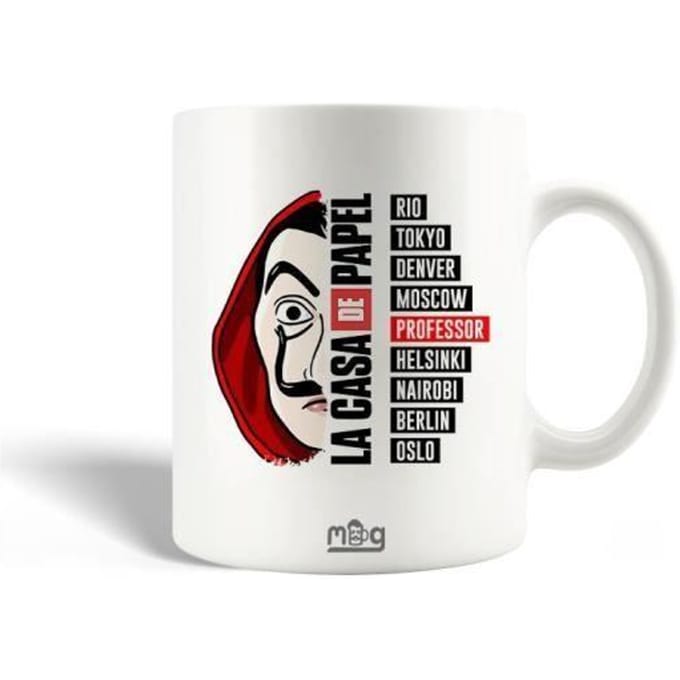 Keramische mok - La Casa De Papel - Seizoen 5 - 30cl - Vaatwasmachinebestendig - Wit