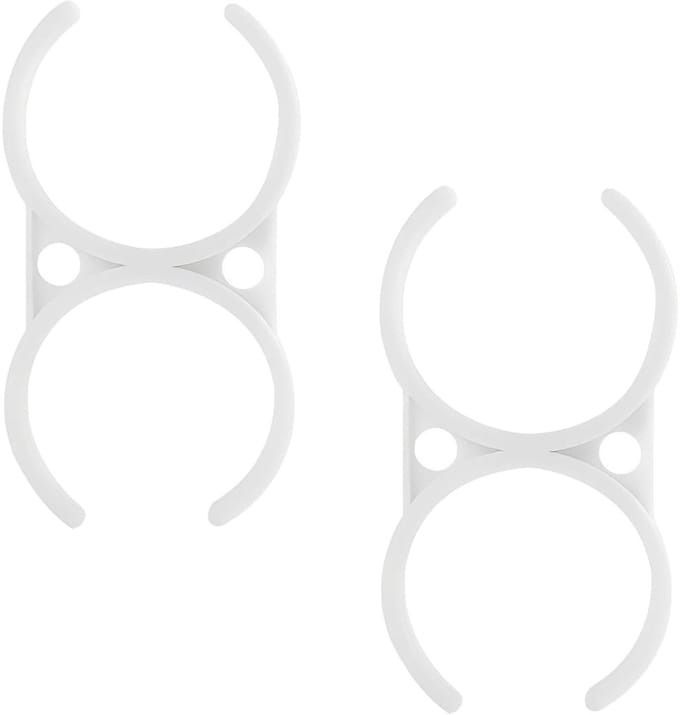 Dailygoods- Fixing Clips 2 Stuks - Plastic Beugels - Waterfilter Beugel - Dubbele Klemmen - 57 x 110mm - Hoge Stabiliteit - Waterfilterclip