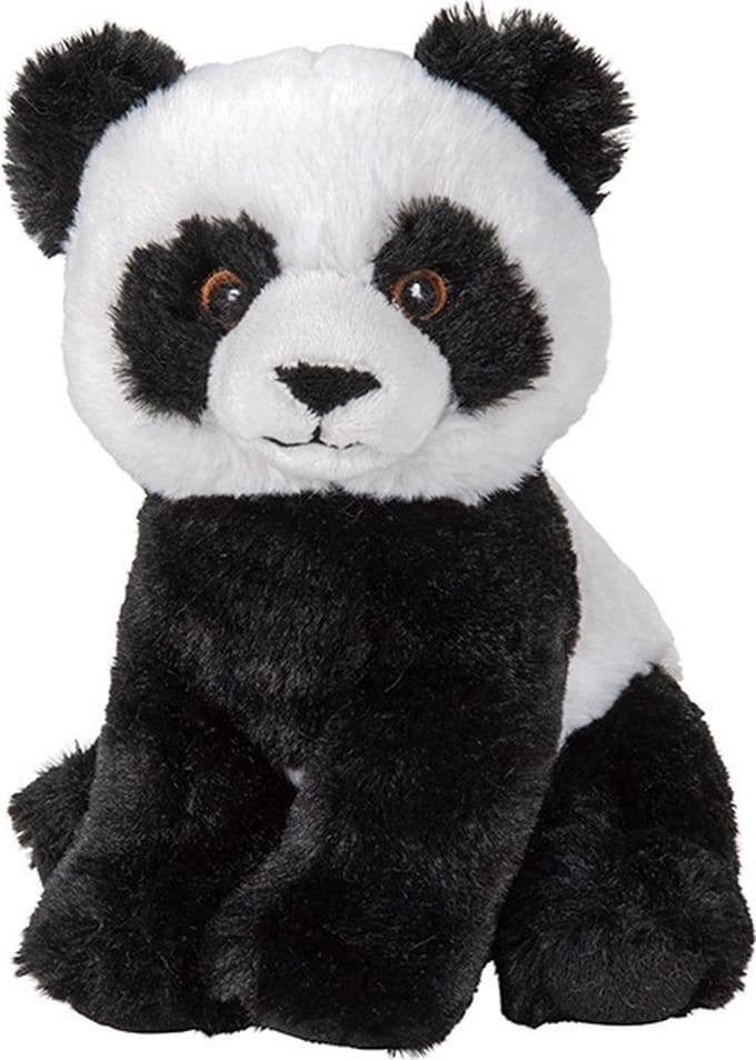Nature Planet Pluche Pandabeer - knuffelbeer - 19 cm - beren knuffels - speelgoed