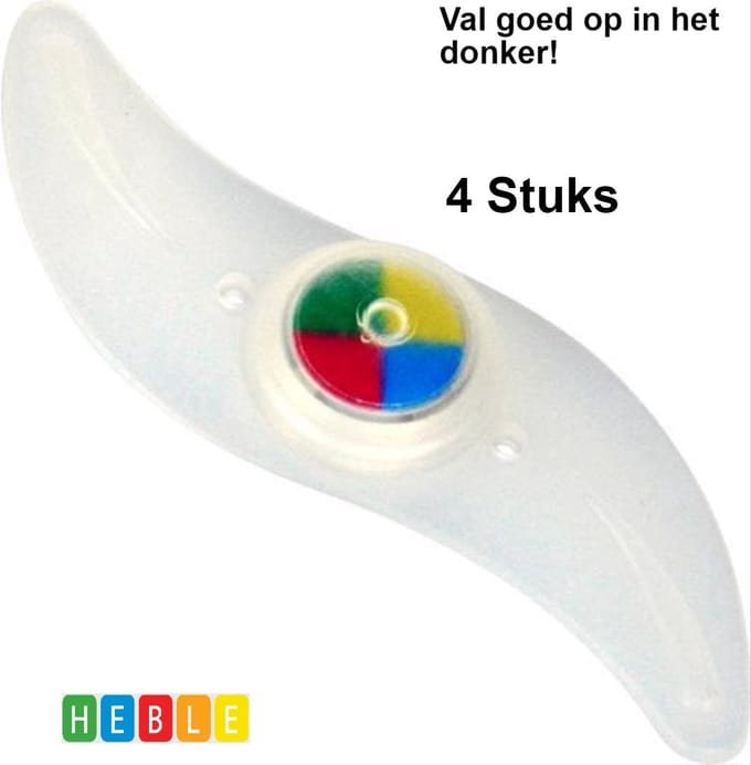 *** 4x Spaakverlichting - 12 cm Multicolor - 4 StuksFietswiel Decoratie - van Heble® ***