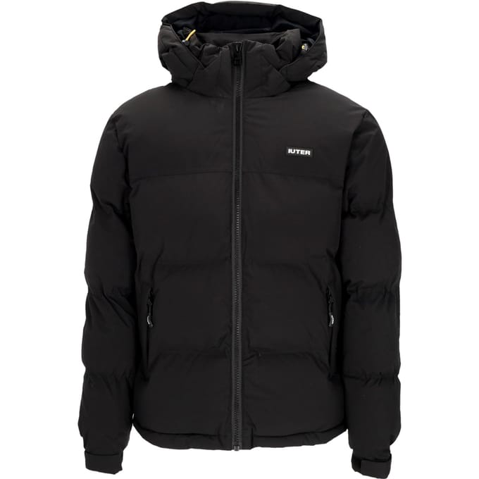 Puffjack voor heren, zwart donsjack