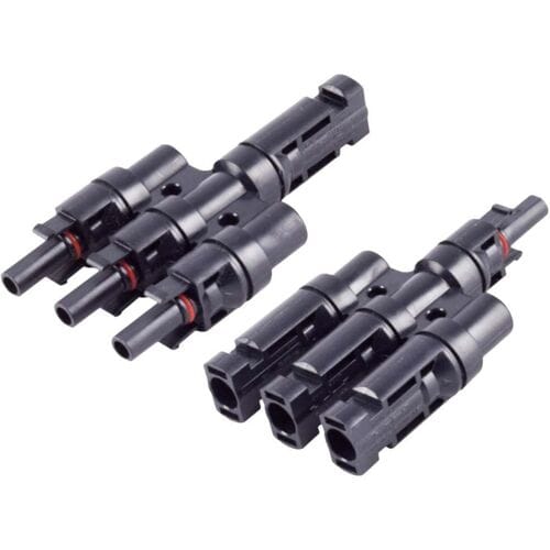 BKL Electronic 2800015 PV4-adapterset 3/1 Zwart Inhoud: 2 stuk(s)