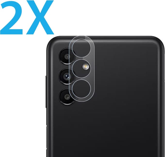 Camera lens Protector 2x Geschikt voor: Samsung Galaxy A14 5G - screen protector - glas - bescherm je camera - beschermglas - Transparant