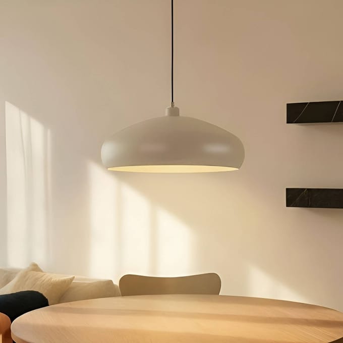Lindby - hanglamp - 1licht - IJzer - H: 16 cm - E27 - beige