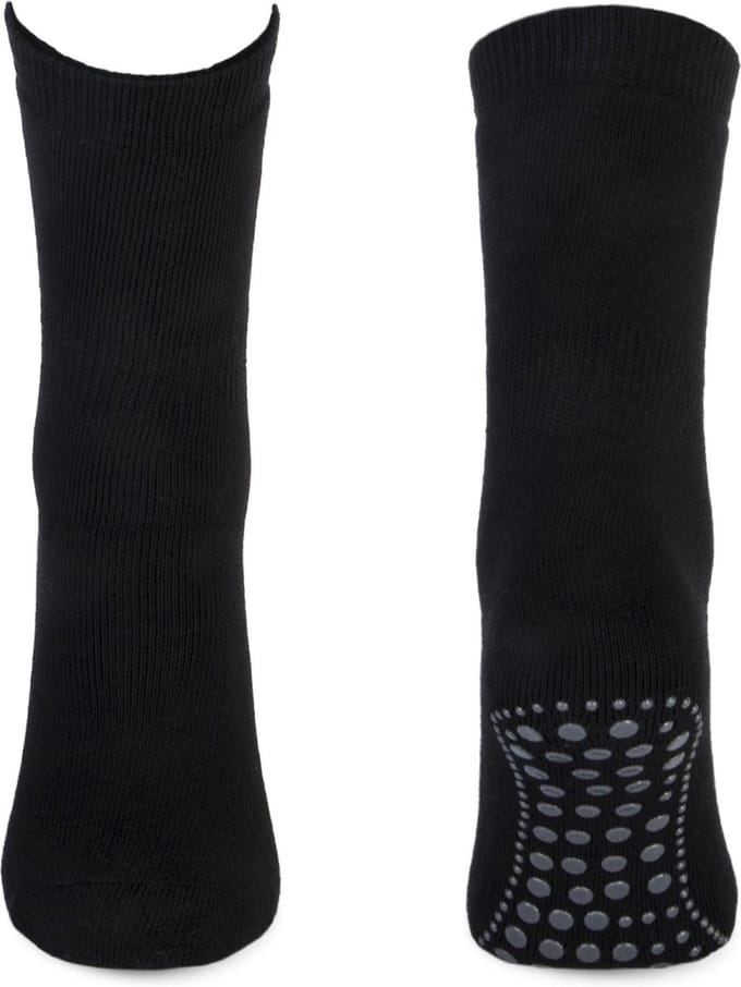 Basset - Antislip Sokken - Zwart - Maat 43-46