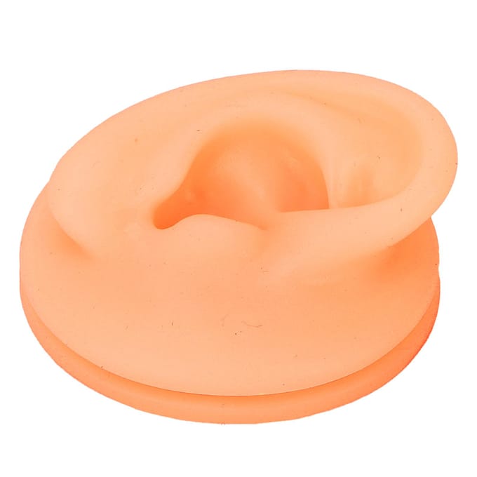 Siliconen Oor Acupunctuur Oefenmodel Herbruikbaar Simulatie Oor Display Model Vals Oor ModelRechts Right Ear orange