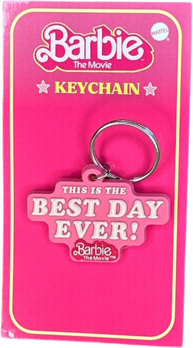 Barbie 2D PVC sleutelhanger This is the best day ever !