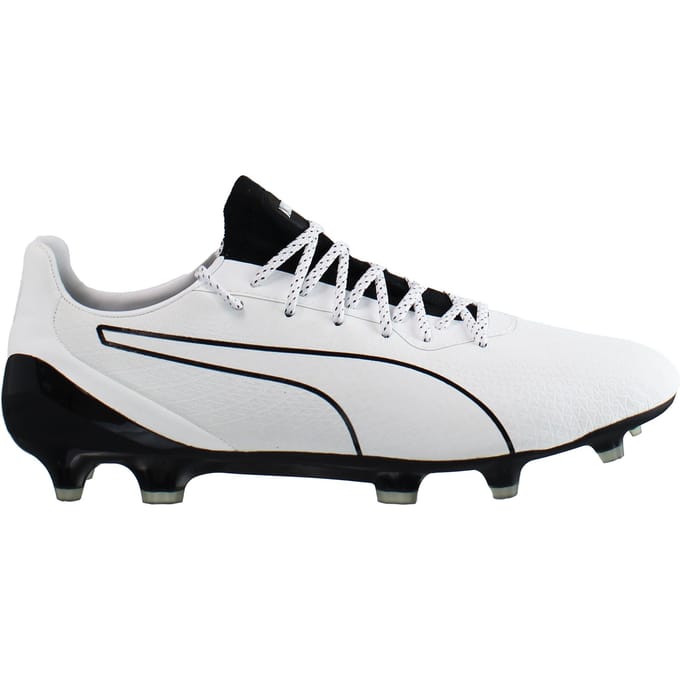 Puma King Platinum Lacer Touch FG/AG Wit Heren Voetbalschoenen
