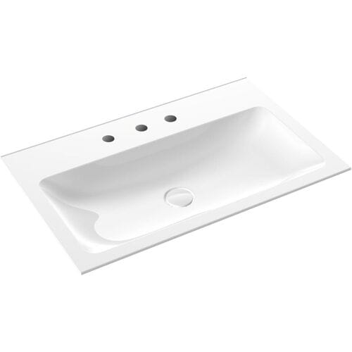 Emco asis washbasin 80 cm with 3 tap holes 957711483