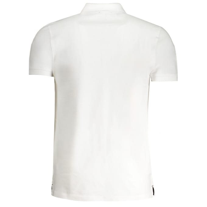Cavalli Class Bold Logo Witte Polo Shirt