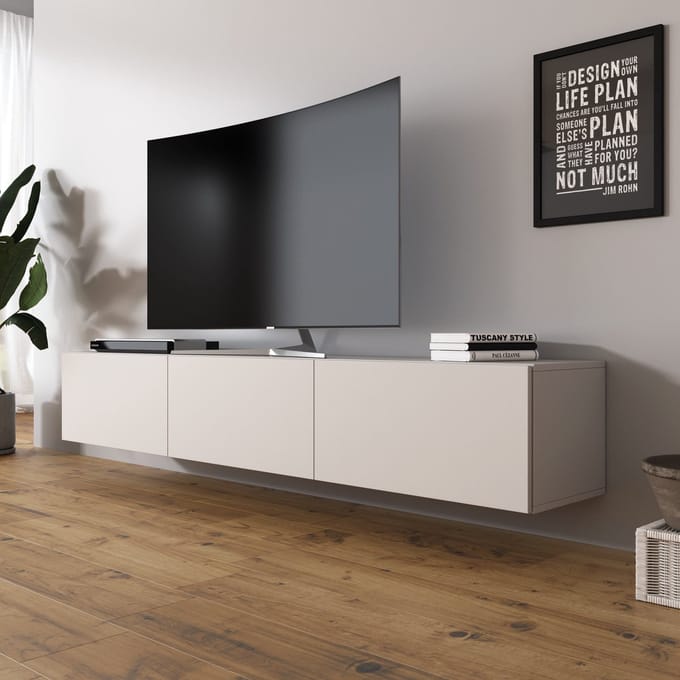 Meubella - TV-Meubel Bonzo - Beige - 180 cm