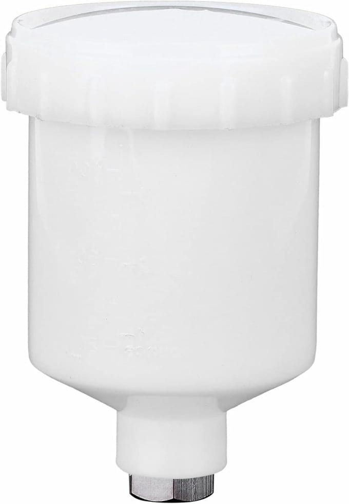 Verfbeker - Reservebeker spuitpistool - Verf spuiten - Eenvoudige reiniging - 125 ml capaciteit - Transparant