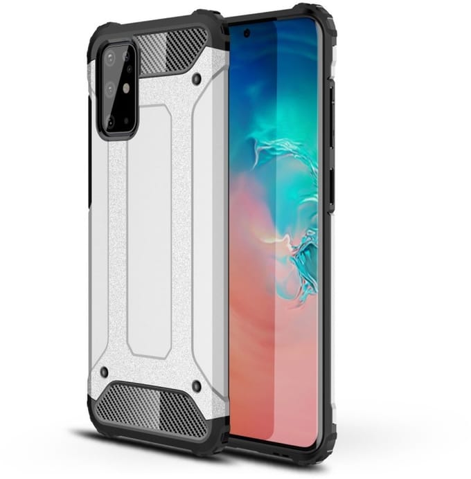 Lunso - Armor Guard hoes - Geschikt voor Samsung Galaxy S20 Plus / S20+ - Zilver