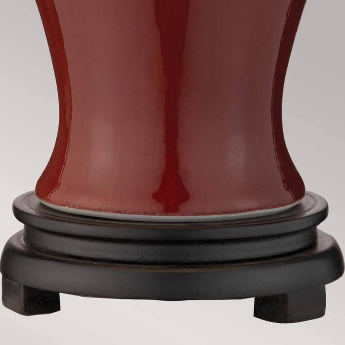 Elstead Lighting LED Tafellamp Oxblood | 1X E27 Max 60W | Oxblood
