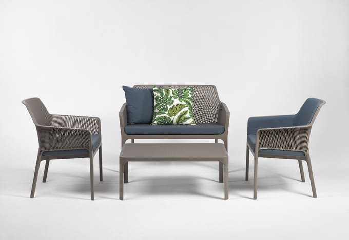 Nardi - Zitschaalkussen Net Relax - denim - blauw