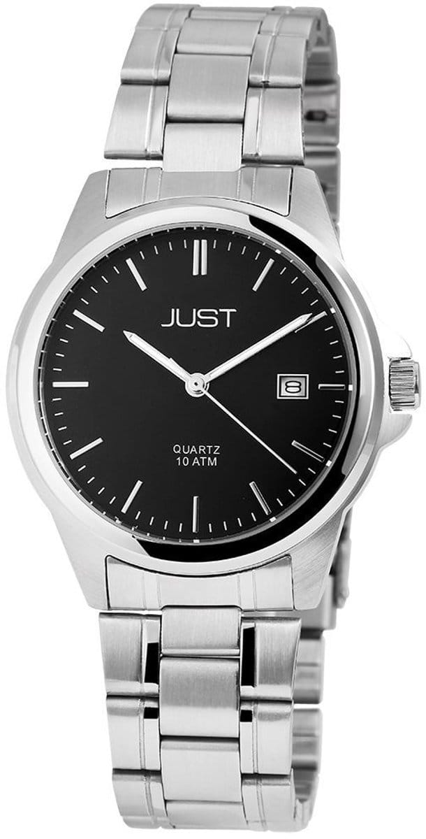 JUST herenhorloge roestvrij staal Baroon, datumweergave