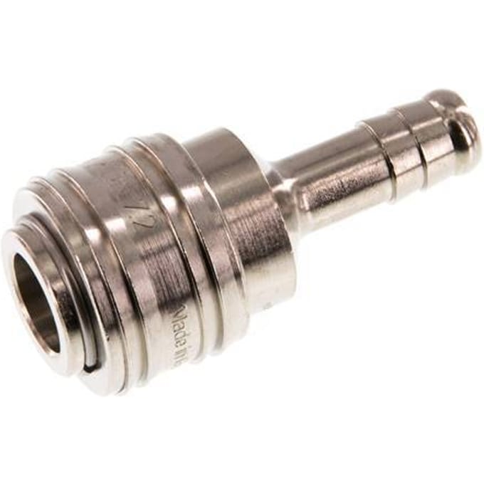 Vernikkeld Messing DN 7.2 (Euro) Luchtkoppeling Snelkoppeling 9 mm Slangpilaar Double Shut-Off
