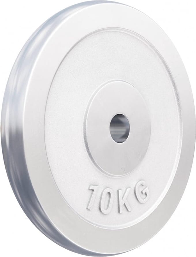 Gorilla Sports Gewichtsschijf - Halterschijf - Chroom - 30 mm - 10 kg