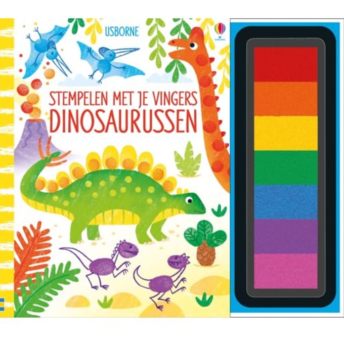 Stempelen Met Je Vingers Dinosaurussen - Stempelen Met Je Vingers