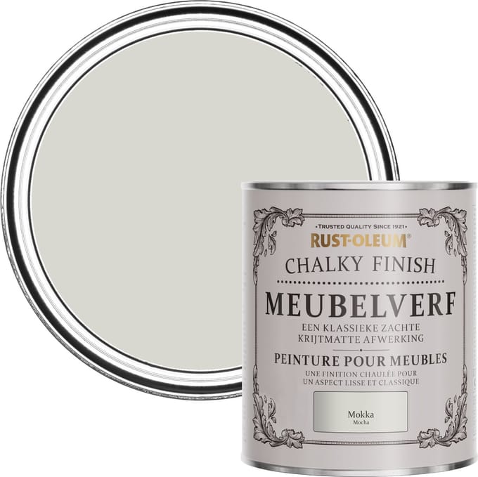 Rust-Oleum Grijs Chalky Finish Meubelverf - Mokka 750ml