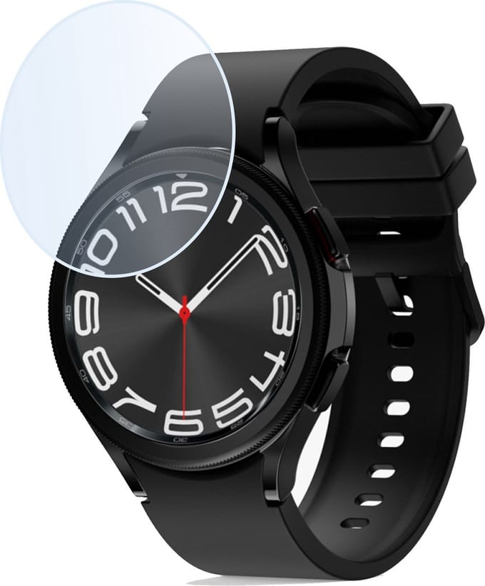 Screenprotector - Geschikt voor Samsung Watch 6 Classic 43 mm Screenprotector Bescherm Glas - Screen Protector Geschikt voor Samsung Galaxy Watch 6 Classic (43 mm) Screenprotector Tempered Glass