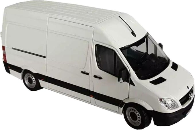 MarGe Models Mercedes Benz Sprinter bestelbus, schaal 1 op 32