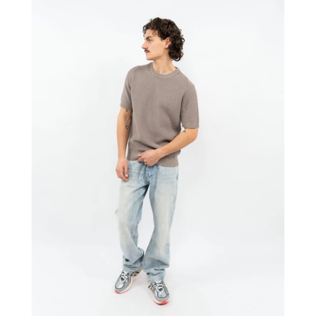 relaxed fit gebreide pullover van pure katoen model 'SAFFON'