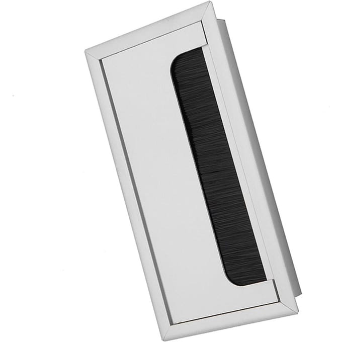 Cache supérieur carré en aluminium pour câble d'ordinateur de bureau M