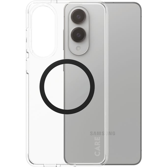 CARE by PanzerGlass Flagship Case Transparent Urban Combat w. Black Qi Compatible Samsung S25 Edge