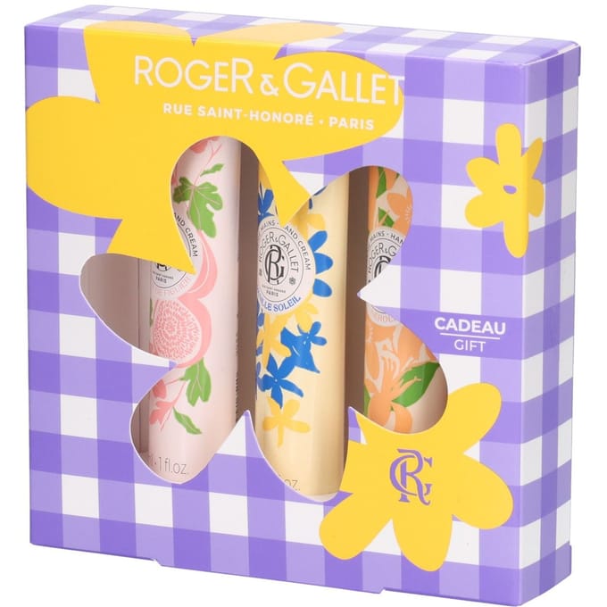 Roger & Gallet Trio Handcrèmes Fleur de Figuier, Vanille Soleil en Néroli 3 x 30 ml