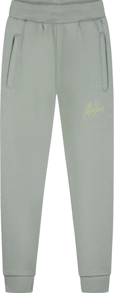 Malelions striped signature joggingbroek in de kleur groen.