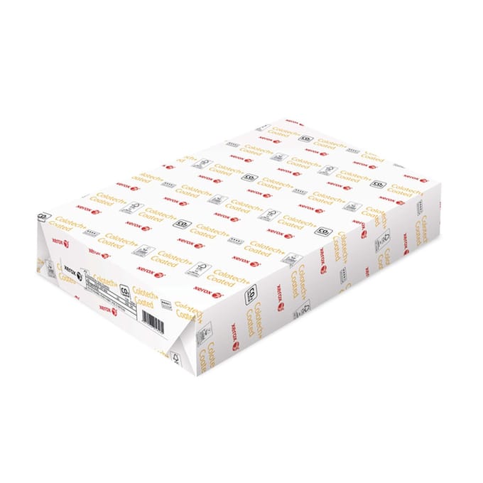 Laserpapier xerox colotech+ silk a4 170gr wit | 6 stuks