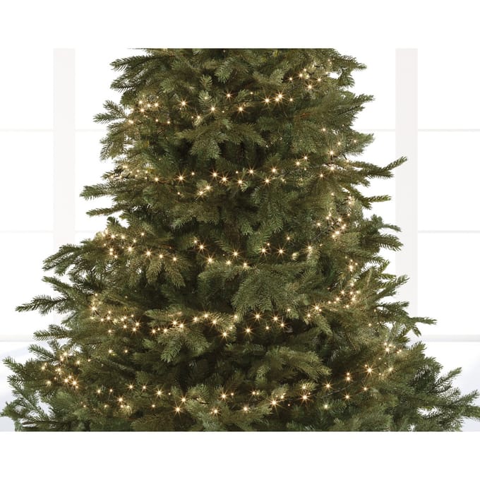 Feestverlichting buiten lichtsnoer knopjes 1500 warm wit LED 34m