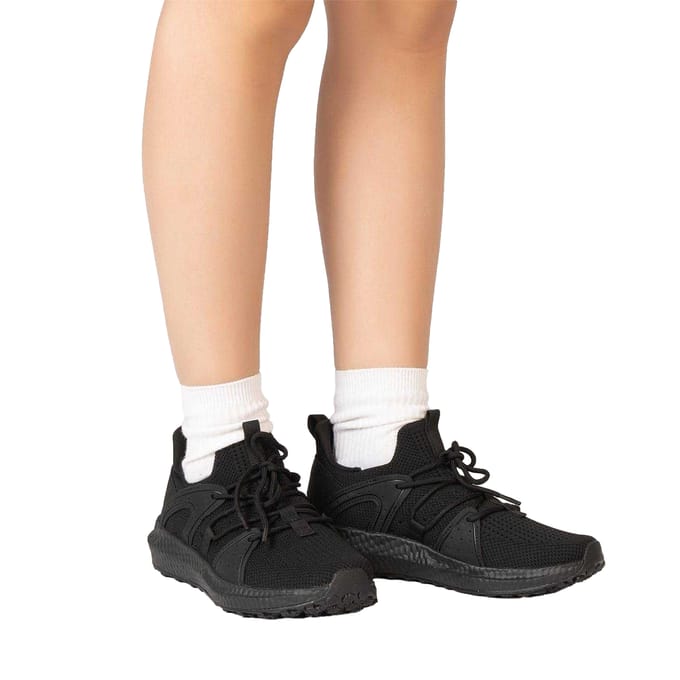 Kappa Dames Bronte Sneakers (Zwart)